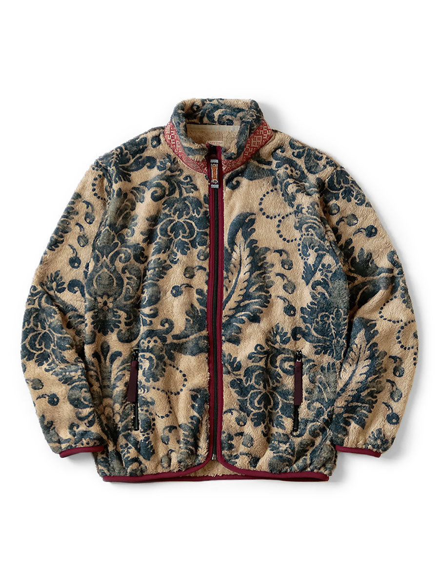 Kapital Damask Pattern Fleece Zip Blouson EK-1509 – Cotton Sheep