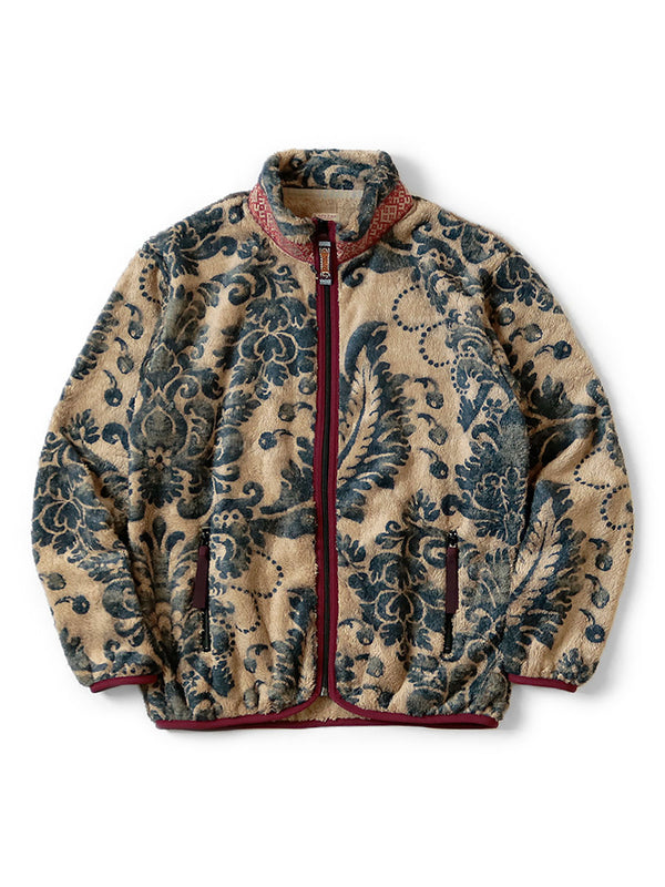 ジャケット・アウター KAPITAL Kapital Damask Pattern Fleece Zip Blouson EK-1509 – Cotton Sheep