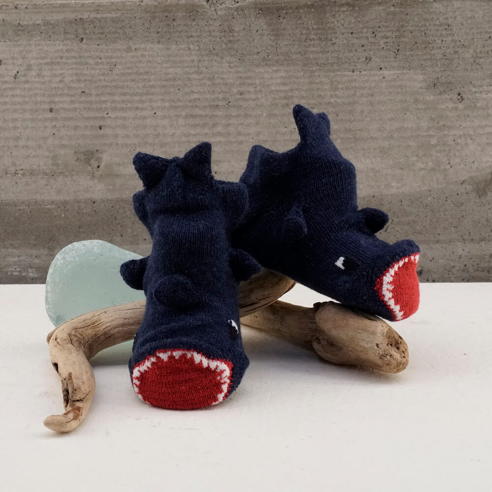 Shark Animal Socks, 9-12cm