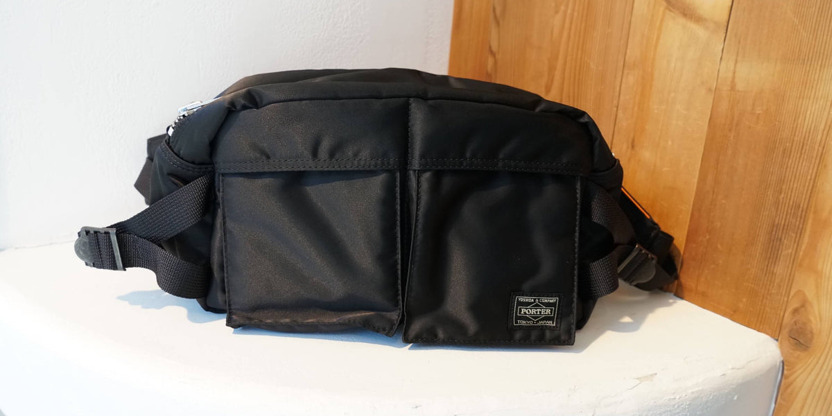 PORTER TANKER 2POCKET WAIST BAG BLACK 14X7 622-78302-10 – Cotton Sheep