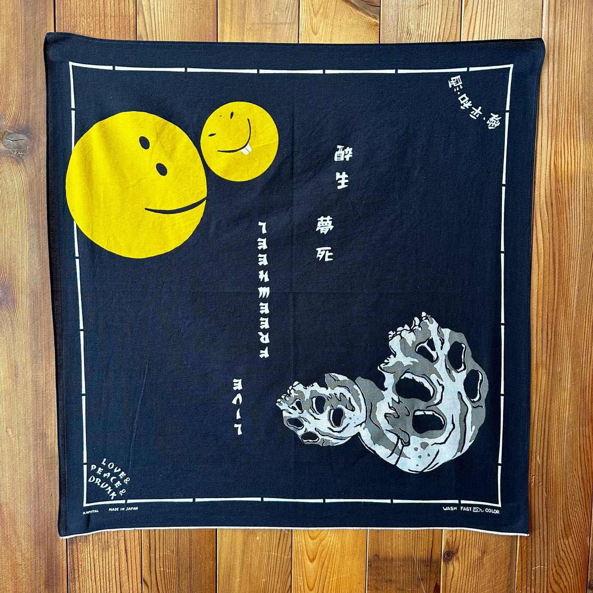 Kapital Skull Smiley Bandana – Cotton Sheep