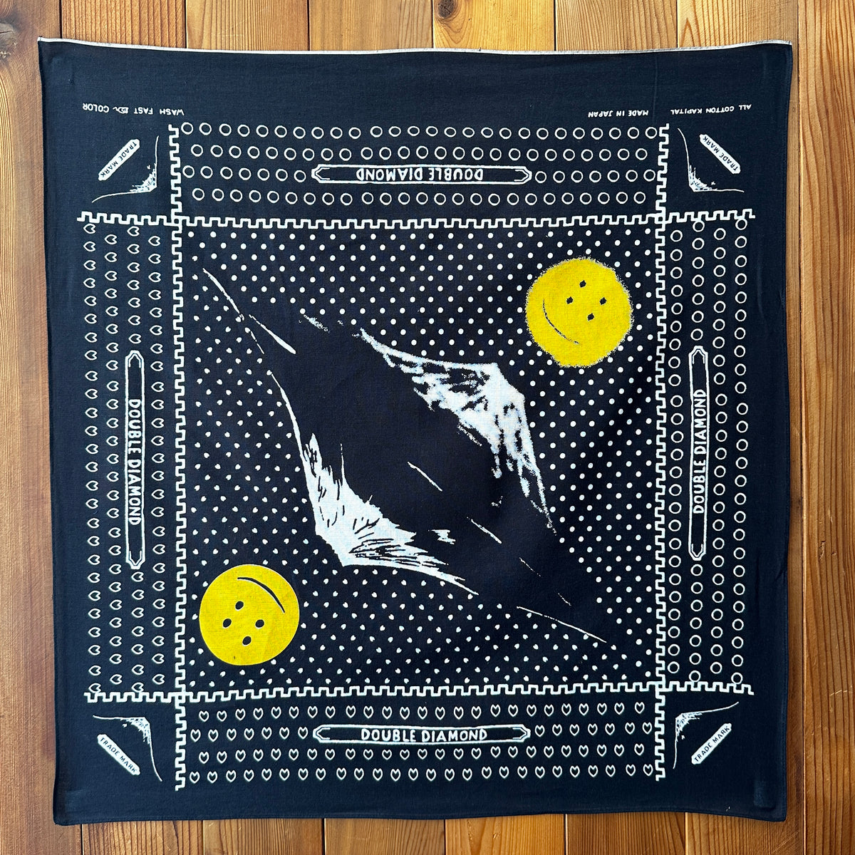 Kapital Mt.Fuji Smiley Bandana - Black – Cotton Sheep