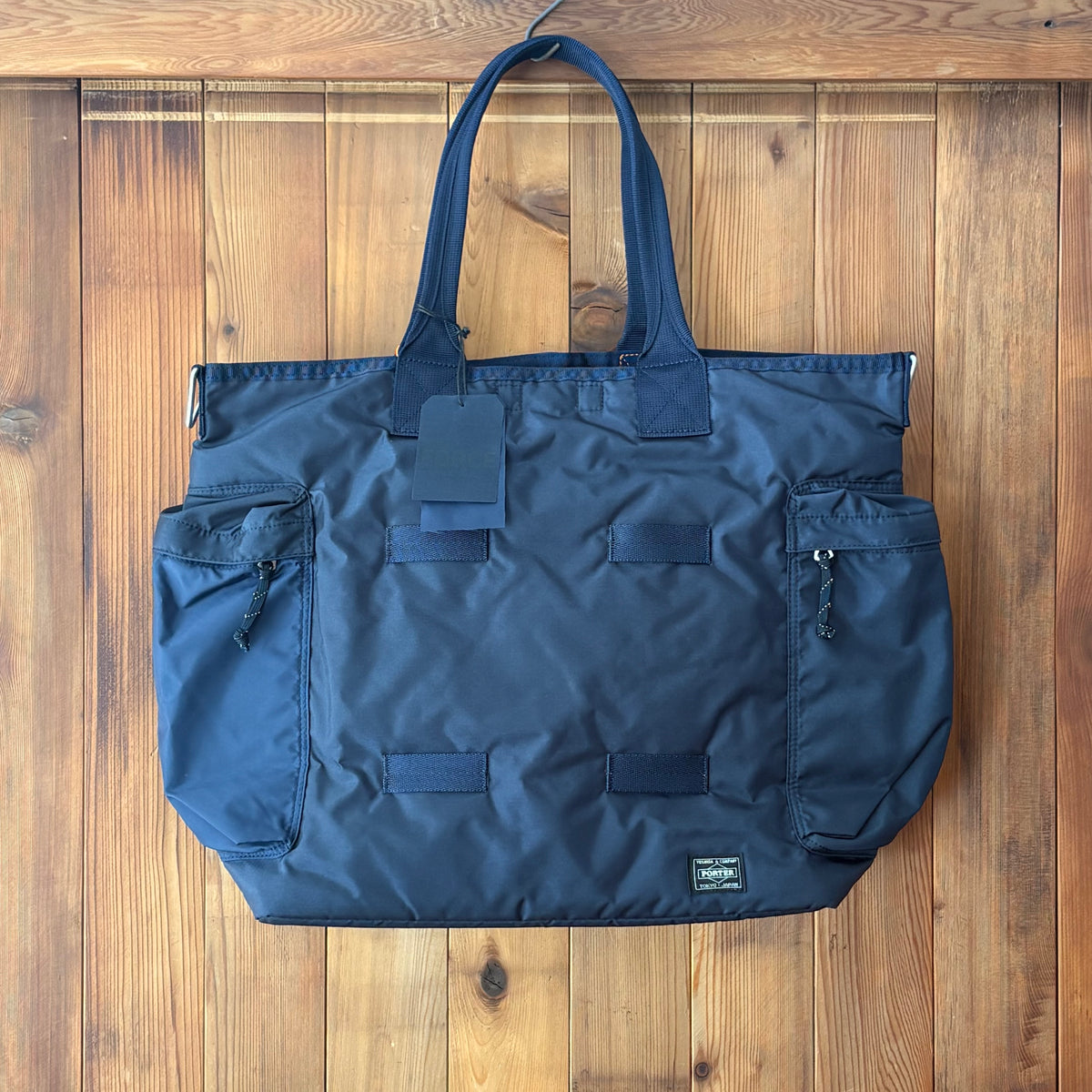Porter Force 2Way Tote Bag Navy – Cotton Sheep