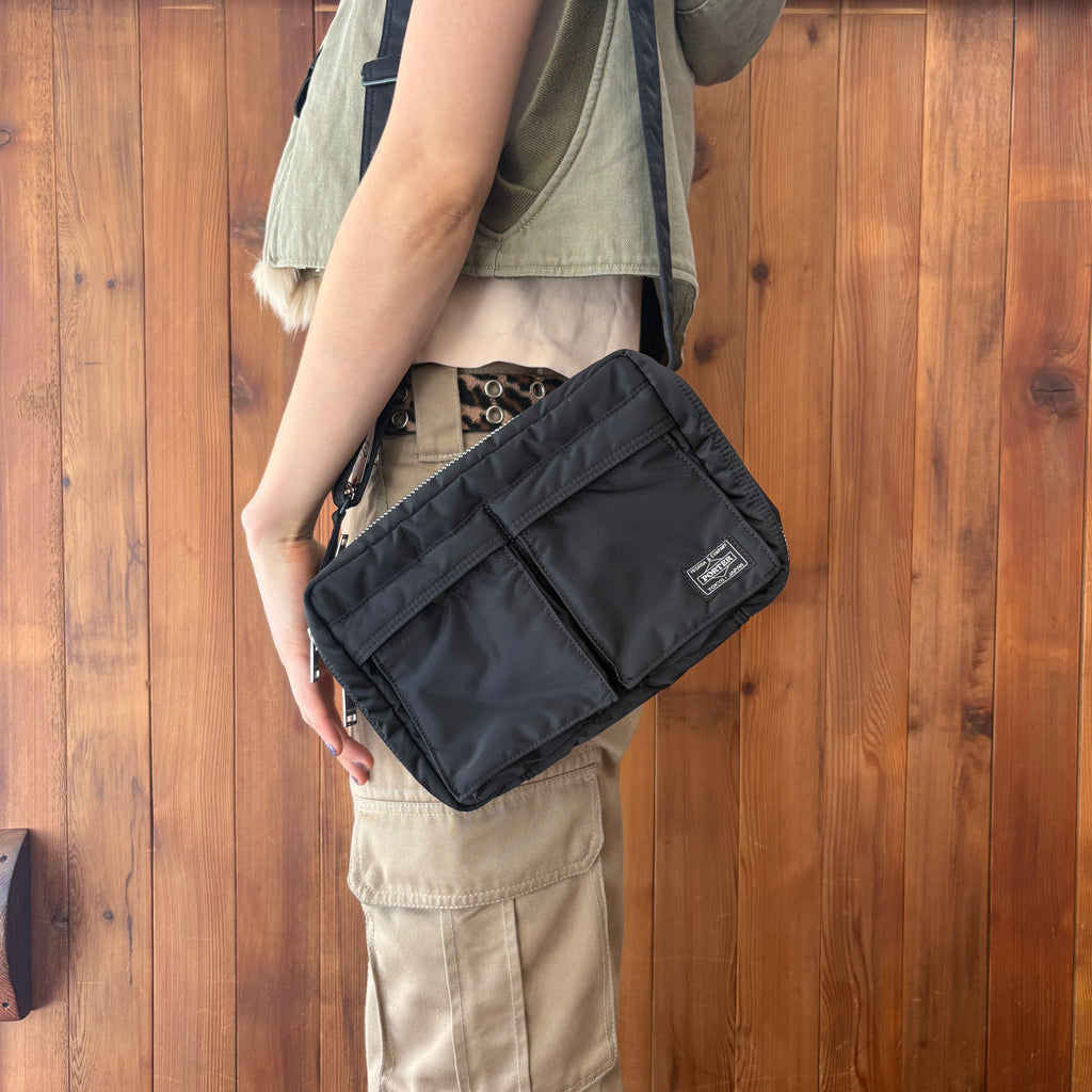 PORTER Medium tanker shoulder bag 11x8 – Cotton Sheep PORTER Medium tanker shoulder bag 11x8 – Cotton Sheep