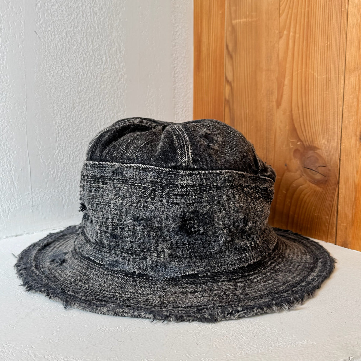 KAPITAL KOUNTRY キャピタル カントリー リメイク デニム ハット Kapital 11.5oz old man and sea crash BLK Denim Hat K2309XH525