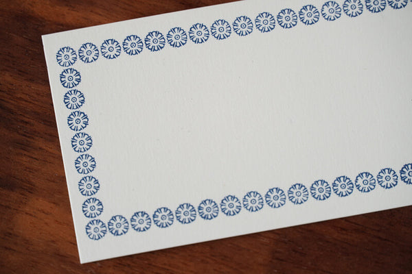 Letterpress memo card 50pcs (dark blue) - Cotton Sheep