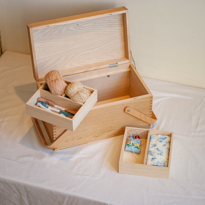 Chestnut Sewing Box – Cotton Sheep