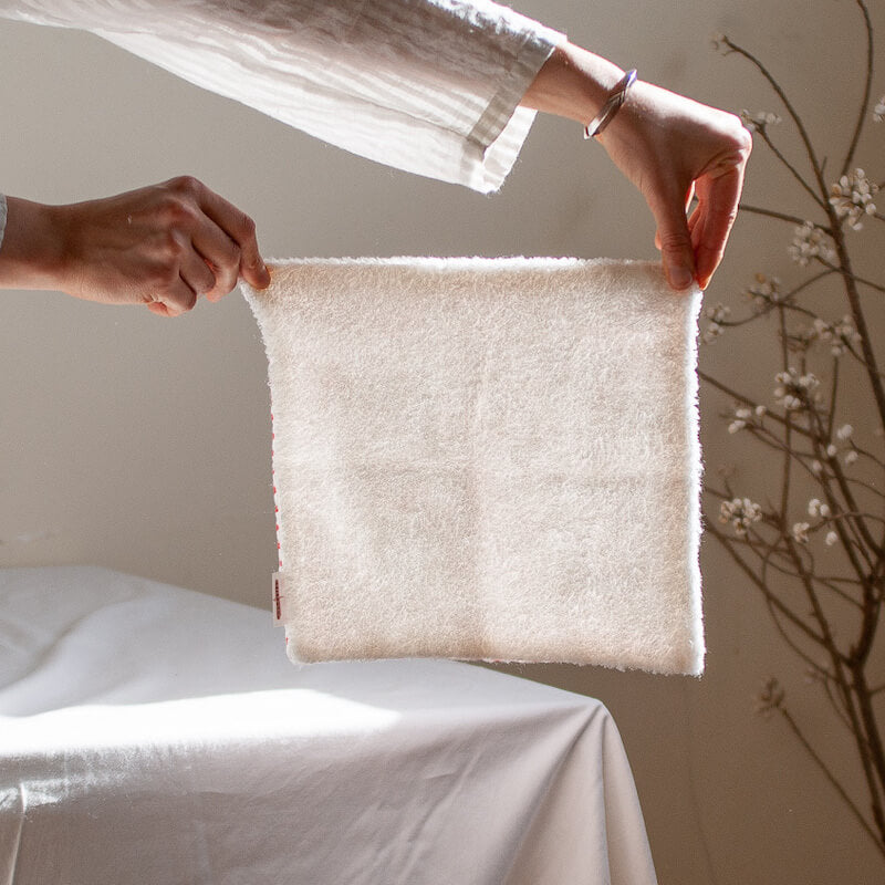 Linen Gauze Wash Cloth (Off White)