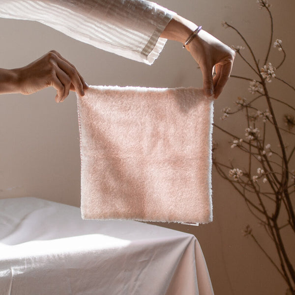 Mitsou Terry Gauze "Hankachi" Hand Towel (Checker) - Cotton Sheep