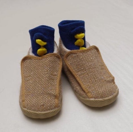 Blue Dino Animal Socks, 9-12cm Handmade Japanese baby socks handmade animal socks handmade kids socks baby socks made in Japan