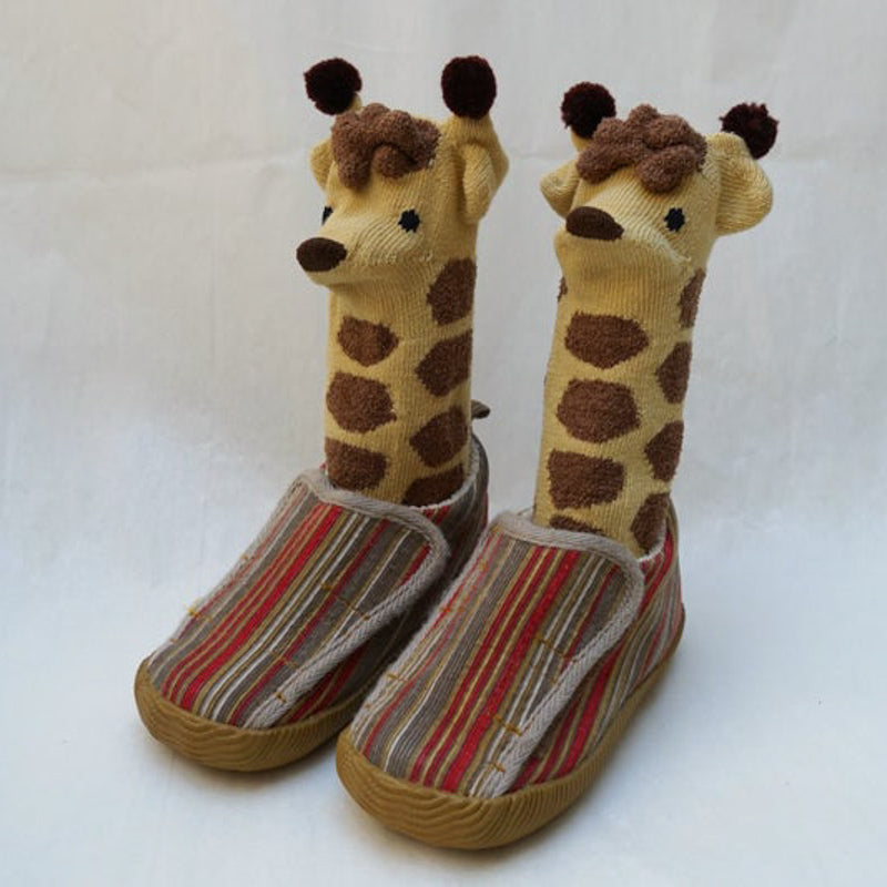 handmade baby giraffe socks  Handmade Japanese baby socks handmade animal socks handmade kids socks baby socks made in Japan