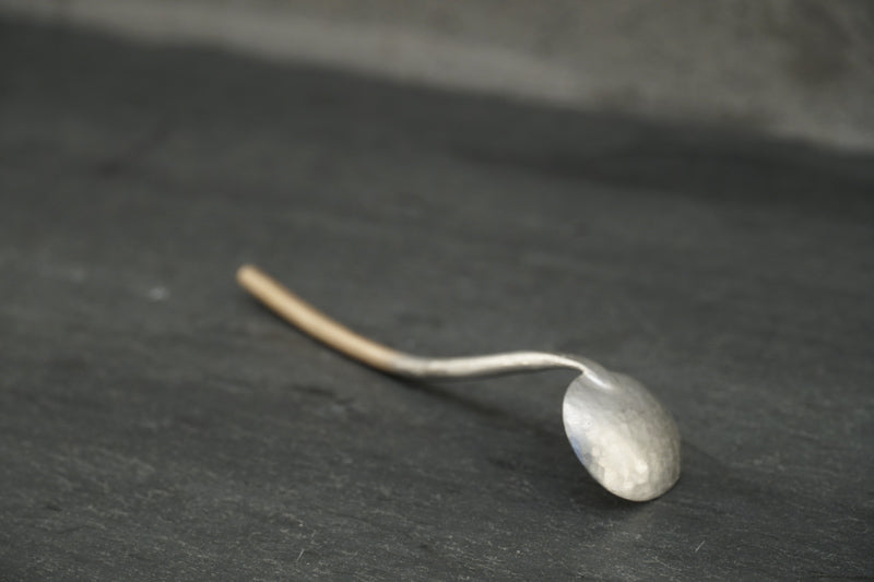 Japanese handmade spoon Japanese copper spoon Japanese copper tin spoon Japanese hand pounded spoon
