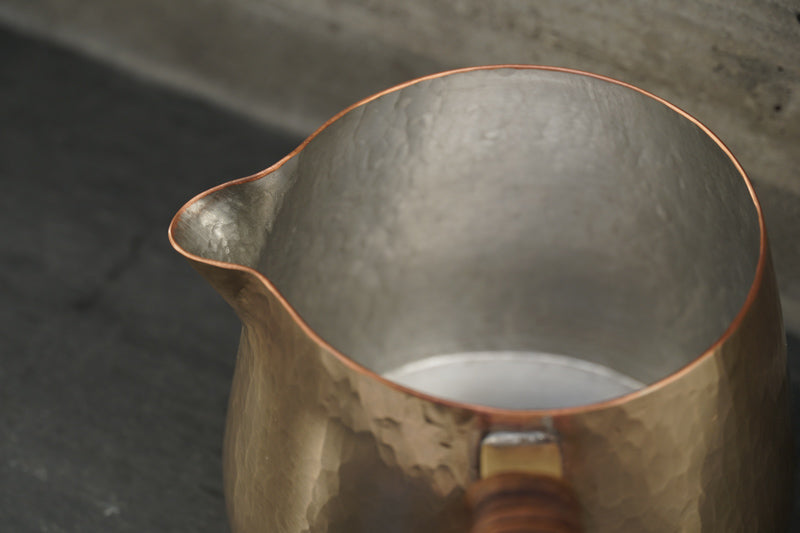 Japanese copper coffee pourer Japanese tea pourer Handmade Japanese copper server Japanese copper tin pourer