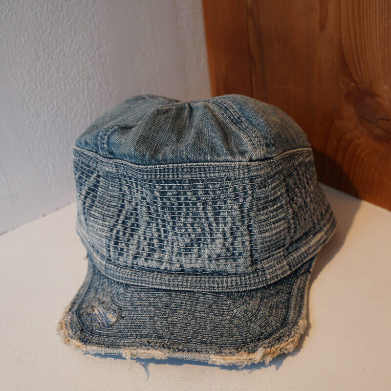 Kapital Denim Old Man and the Sea Crush Remake Cap 11.5oz