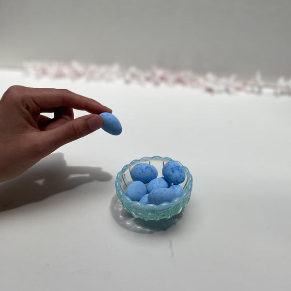 Yukinohana (Snow Flower) Mini Glass Bowl, Mint Blue - Cotton Sheep