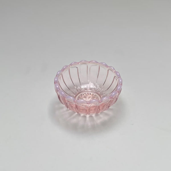 Yukinohana (Snow Flower) Mini Glass Bowl, Pink - Cotton Sheep