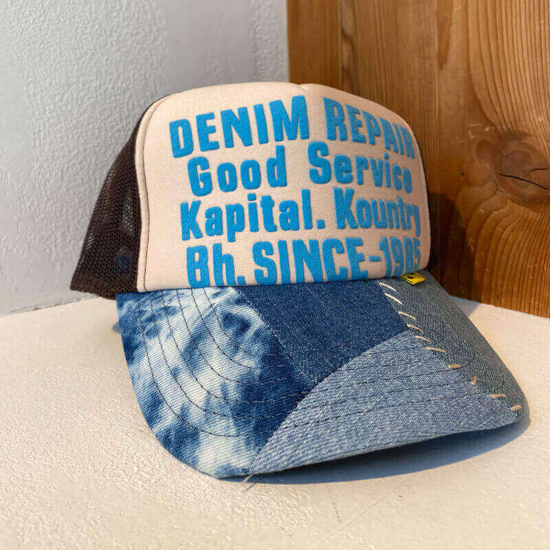 Kapital Denim Repair キャップ 帽子 KAPITAL Denim Repair Service Track Cap | Men | SVD