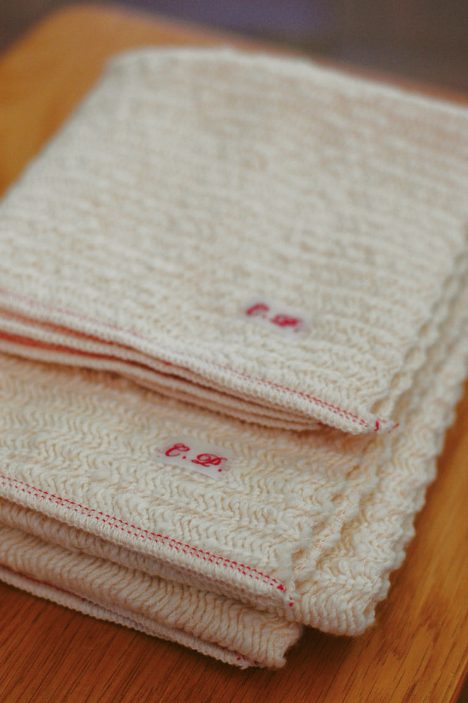 Garabou Slow-Spun Cotton Face Towel - Cotton Sheep