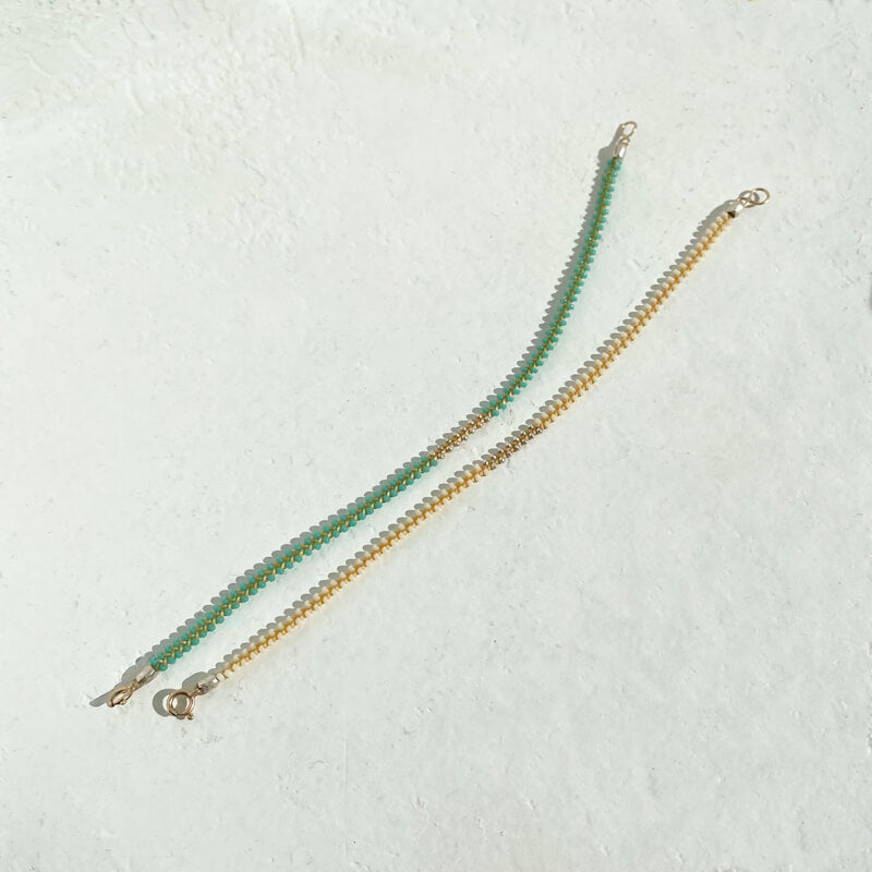 spillica antique beaded bracelet Japanese