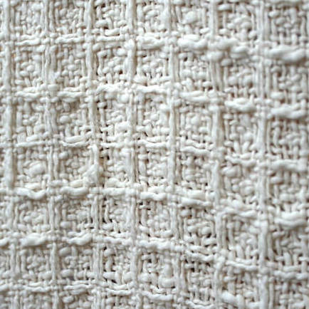  Japanese cotton baby blanket Garabou Slow-Spun Cotton is spun on old-world machines (throstle frame) that mimic imperfect hand-spun cotton. Invented in 1876, the machine is only 1% as efficient as modern machinery and has quickly been phased out of modern manufacturing. However, due to the irreplaceable fluffiness and wabi-sabi charm of the yarn, there are select families that continue to preserve this technique.  Kitama factory was founded in 1895 in Ichinomiya City, Aichi Japan.